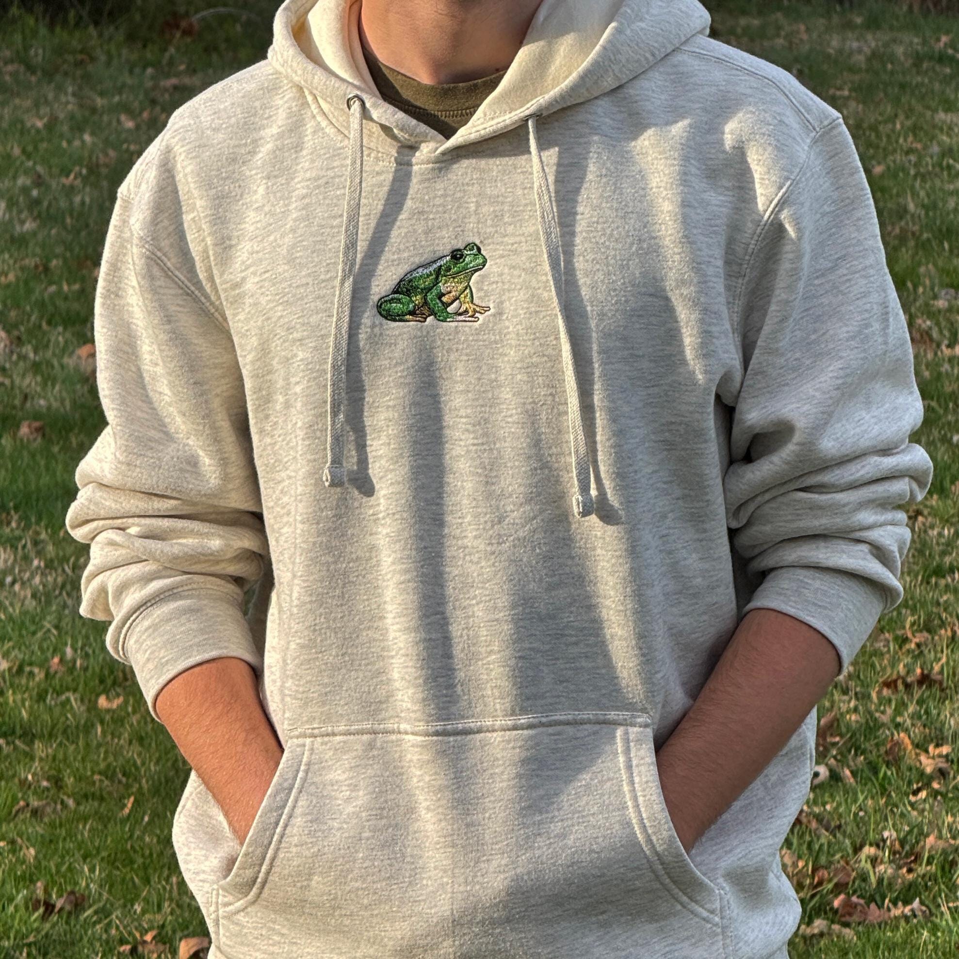 Embroidered Frog Sweatshirt | Cozy Wildlife Crewneck | Cute Toad Nature Hoodie | Animal Lover T-Shirt | Christmas Gift Sweater Embroidered Frog Sweatshirt | Cozy Wildlife Crewneck | Cute Toad Nature Hoodie | Animal Lover T-Shirt | Christmas Gift Sweater